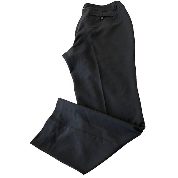 ANNE KLEIN HI-RISE STRAIGHT LEG ZIP-UP PANTS, WOMENS, 12, BLACK-CASUAL TO DRESSY - Picture 6 of 12